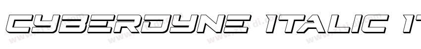 Cyberdyne Italic Ita字体转换